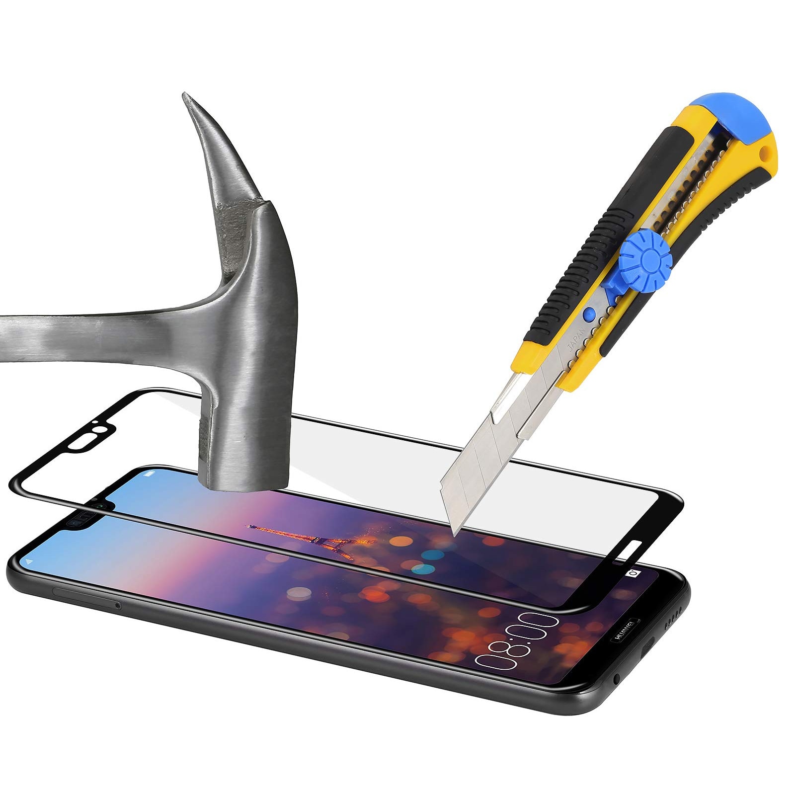 Folie Protectie Stilgut 3D Huawei P20 Lite Negru