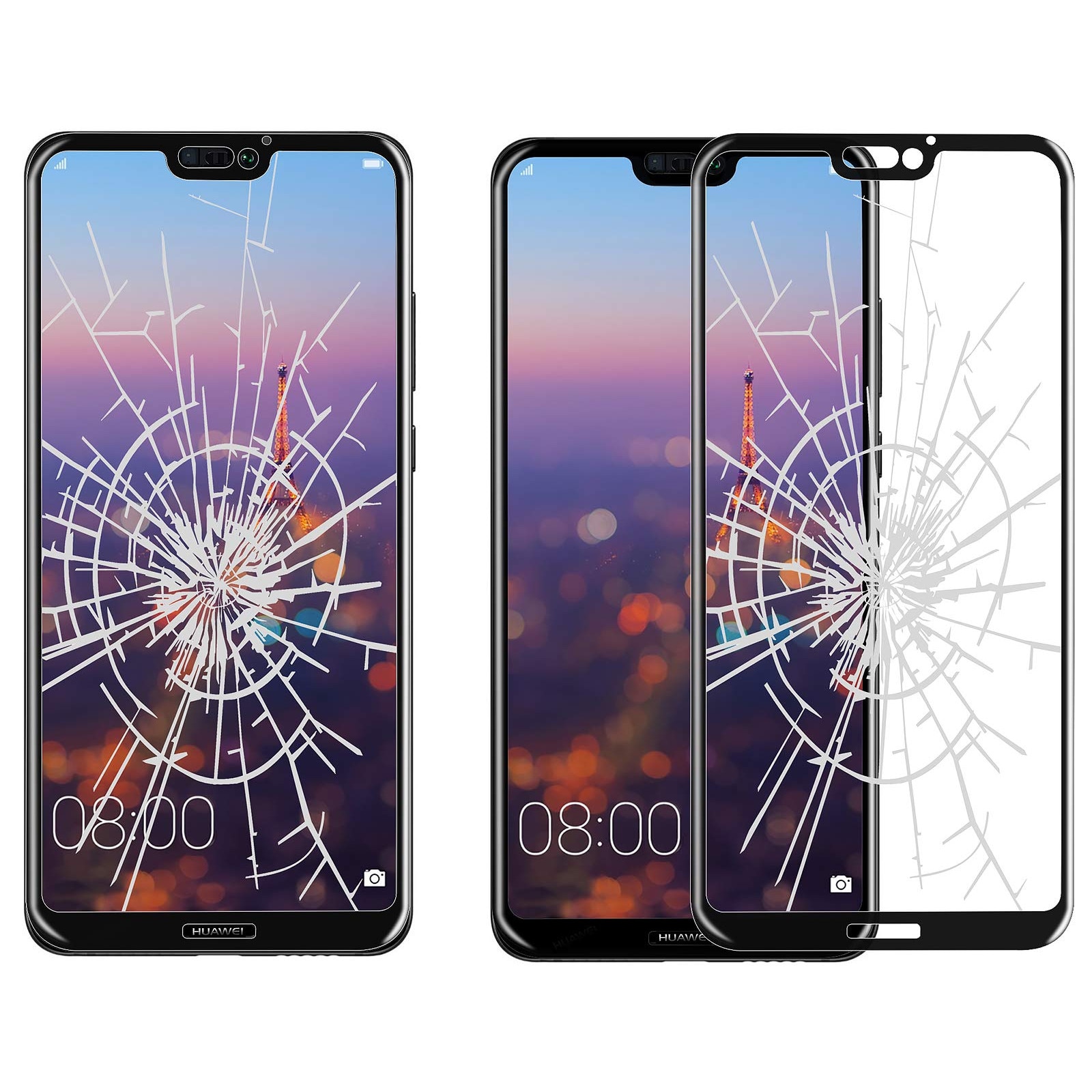 Folie Protectie Stilgut 3D Huawei P20 Lite Negru