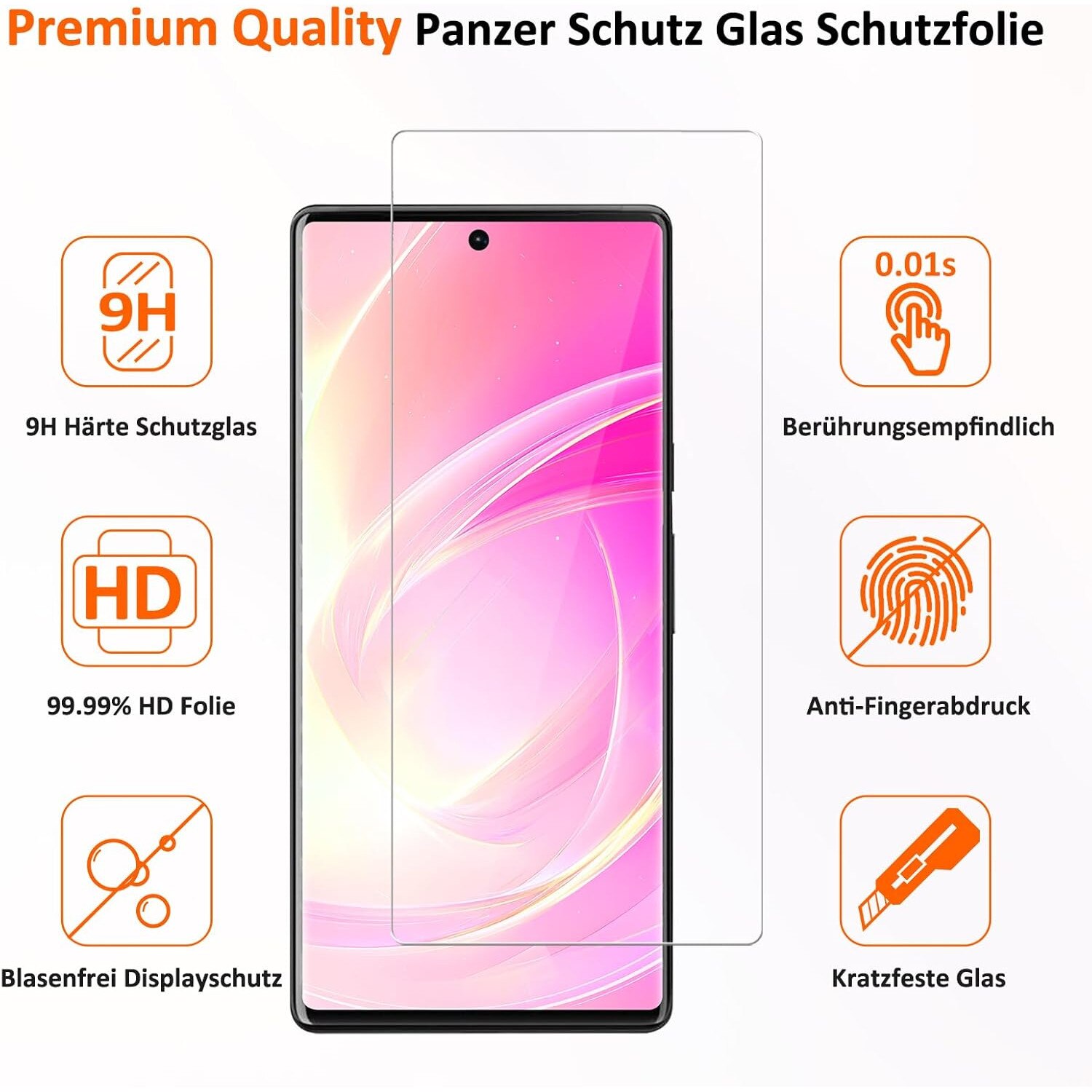 Folie Protectie Google Pixel 6, sticla temperata, 2 bucati, fara bule