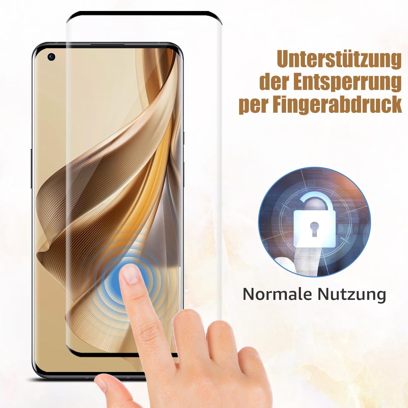 Folie Protectie Cable Leader OnePlus 9 Pro 5G Sticla Temperata 2+2 Negru