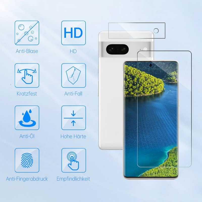 Folie protectie Rcokas Google Pixel 7 sticla securizata 9H, 4 bucati