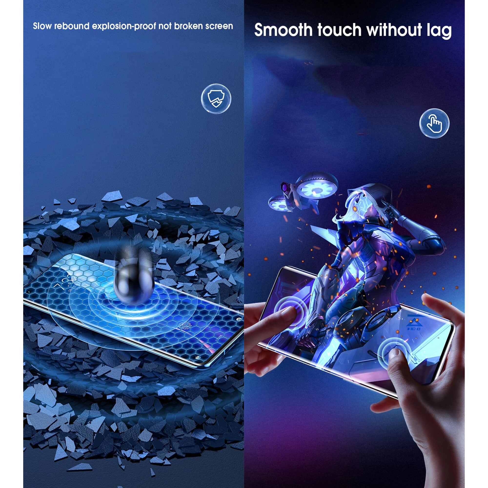 Folie protectie Renwox OnePlus 7 / 6T hidrogel 6.41" HD anti-explozie