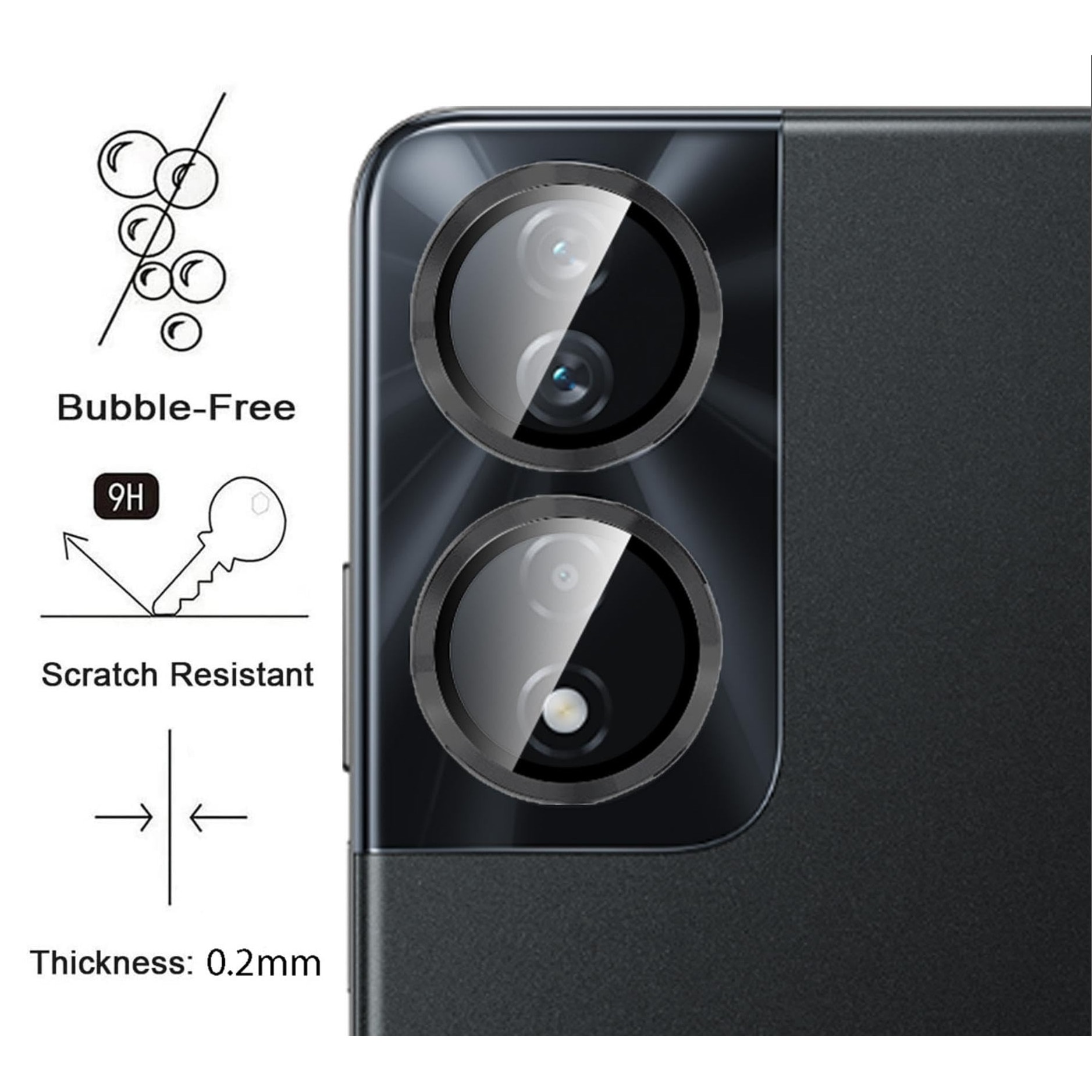 Folie Protectie Giopuey Honor 90 Smart, Metal + Sticla Temperata, Colorat Multicolor