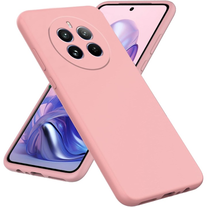 Husa YSONCHAN Realme 12 Pro, Roz, Anti-Amprenta