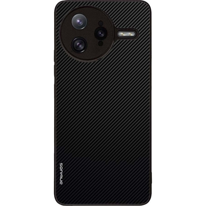 Husa telefon Sonique Carbon Series, protectie extra, design modern, negru, pentru Xiaomi Poco F7 Ultra 5G
