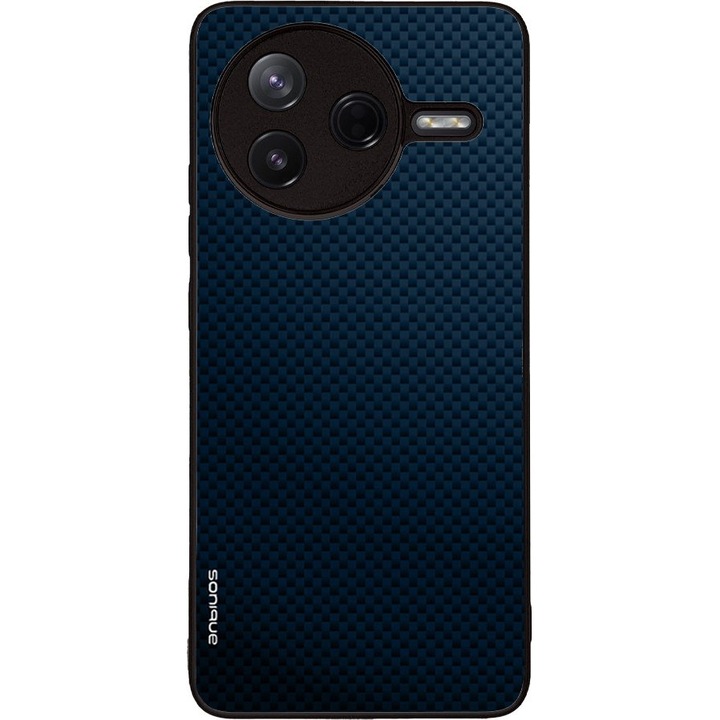 Husa telefon Sonique Carbon Series, protectie extra, design modern, albastra, pentru Xiaomi Poco F7 Pro 5G