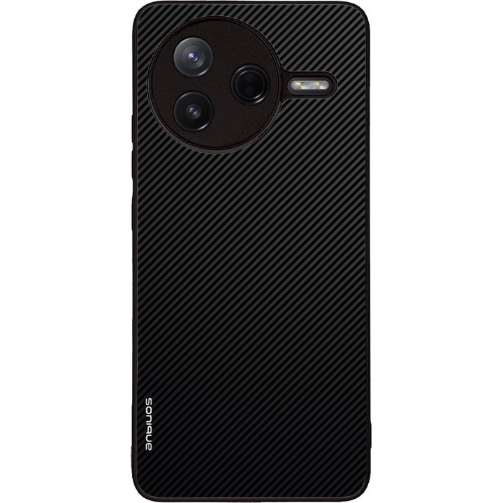 Husa telefon Sonique Carbon Series, protectie extra, design modern, negru, pentru Xiaomi Poco F7 Pro 5G