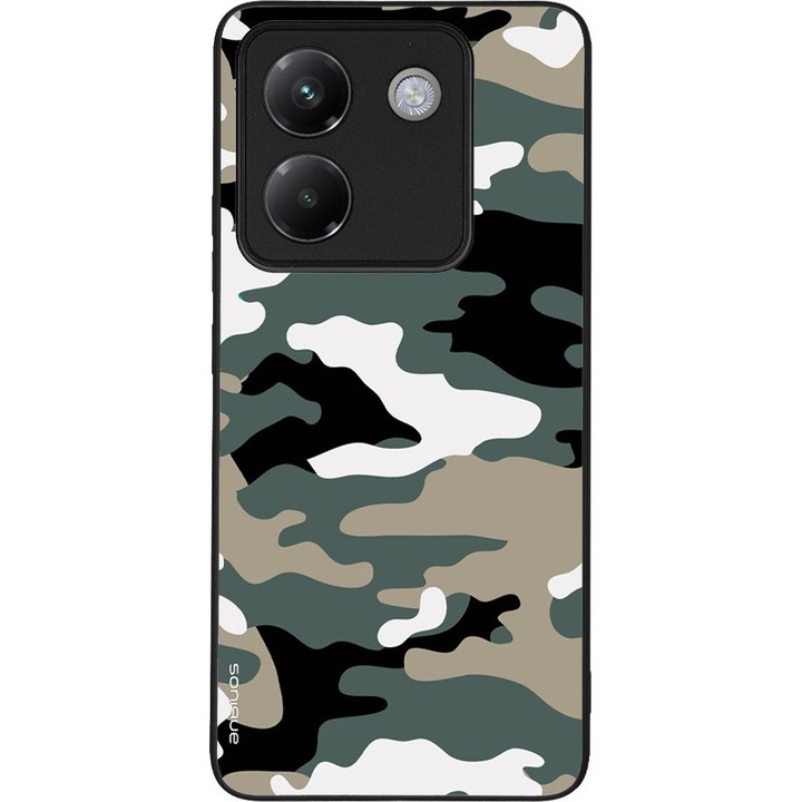 Husa telefon Sonique Camouflage Army pentru Xiaomi Poco M7 Pro 5G, silicon, antisoc, culoare camuflaj