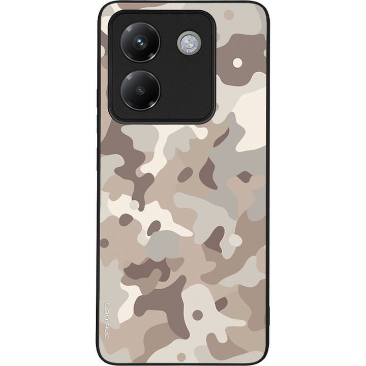 Husa telefon Sonique Camouflage Army pentru Xiaomi Poco M7 Pro 5G, silicon, antisoc, multicolor