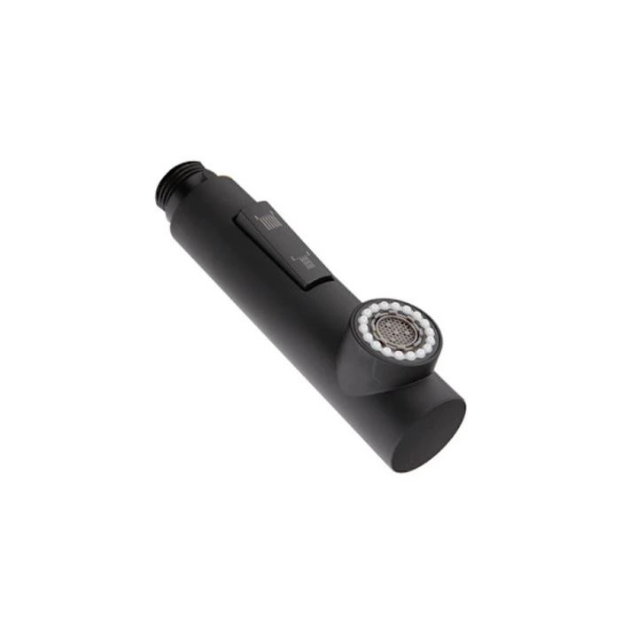 Baterie sanitara cu duza retractabila, argintie, 13.5x3.9x2cm, set complet