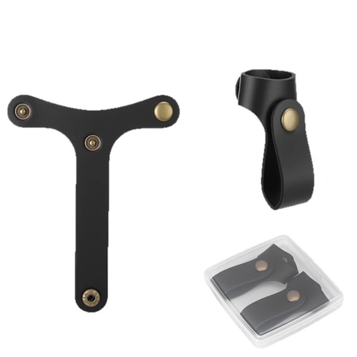 Set curele de bagaje, negru, 14.7x11.34x0.5cm