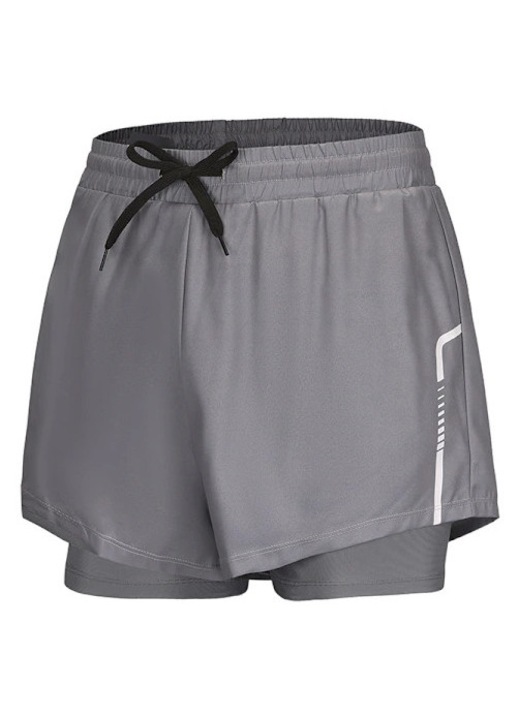 Szürke, gyorsan száradó úszónadrág, 85% poliészter, 15% spandex, 4XL INTL
