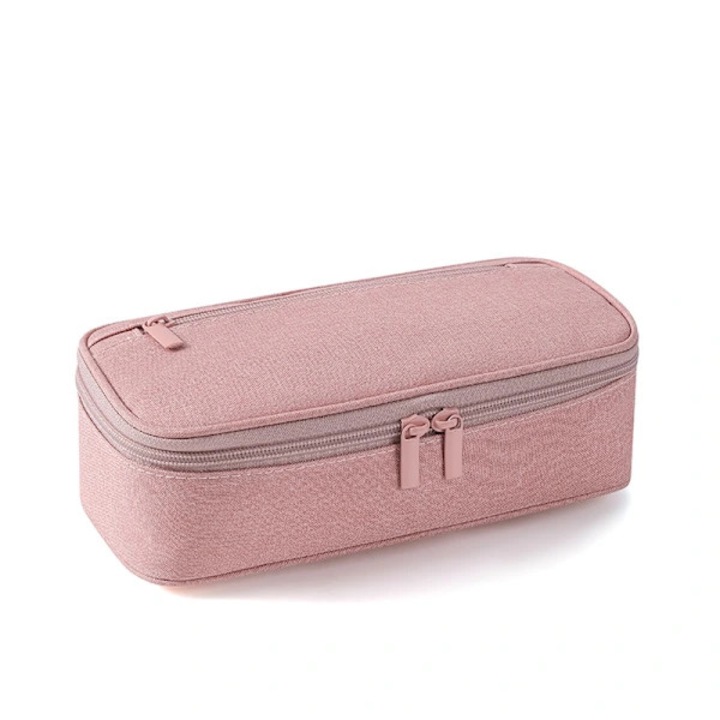 Penare, roz, 24x11.5x7cm, set cu suport pentru rechizite