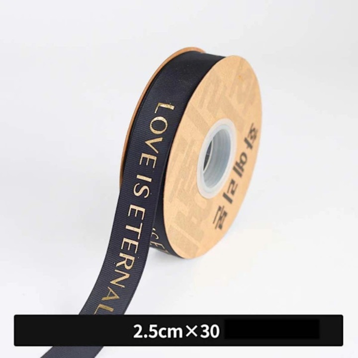 Set panglici texturate cu folie aurie - 2.5cm x 27m, ambalare flori, decoratiuni nunta, multicolor