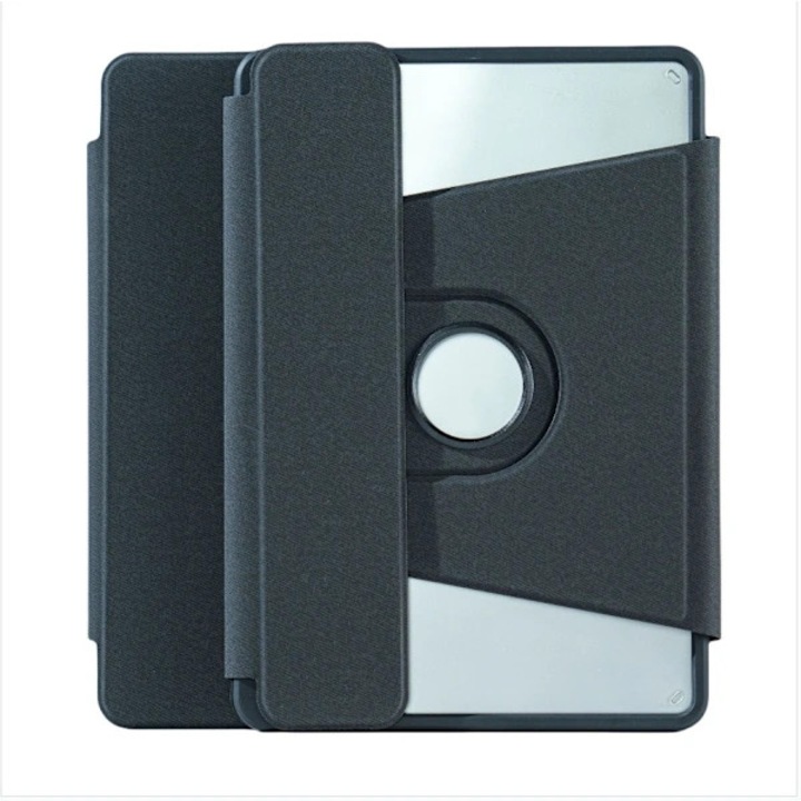 Husa protectie pentru iPad 10.2, rotativa 360°, neagra, 24.8x15x0.6cm