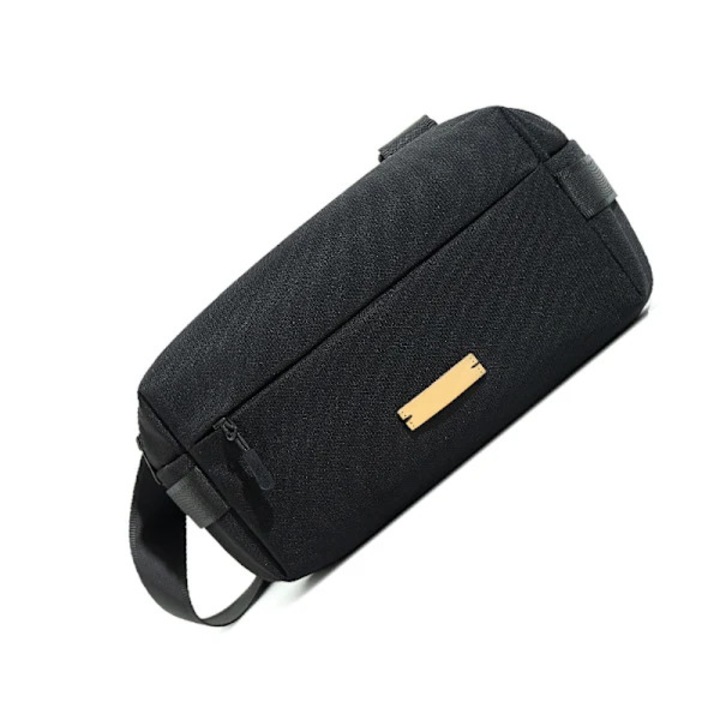 Geanta de talie, neagra, 35x18x8cm, impermeabila, cu compartimente multiple