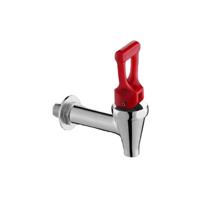 Robinet cu buton pentru dozatoare de bauturi, argintiu, 11.5x12x4.5cm