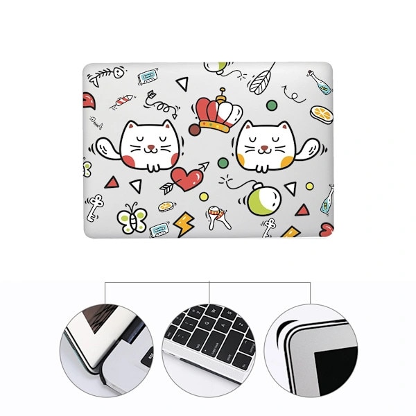 Carcasa protectoare PC pentru laptop Huawei MateBook 14 2024, multicolor, 30.7x22.7x1.8cm