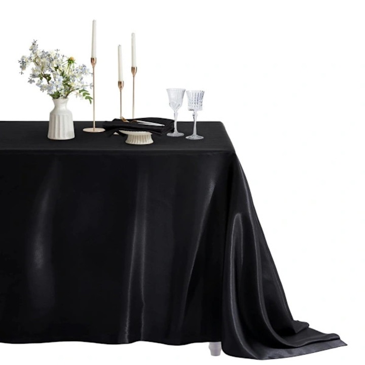 Fata de masa din satin de poliester, 305x152cm, multicolor, set 1 buc.