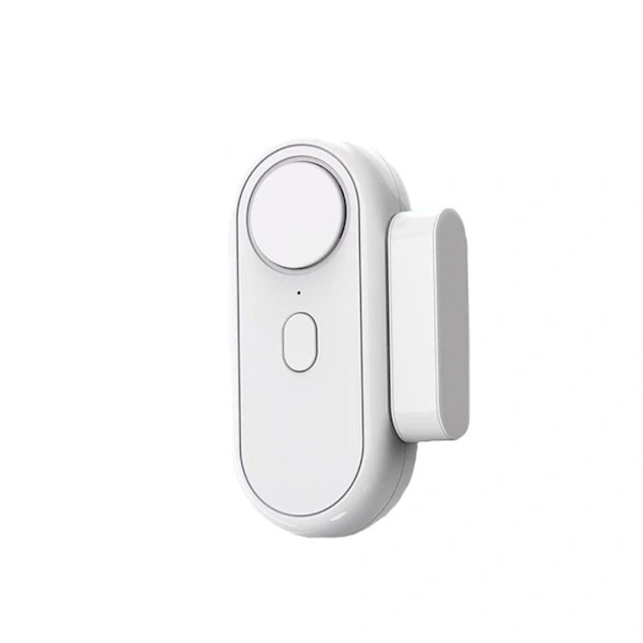 Alarma magnetica pentru usa, alba, 9x4x2cm, set complet