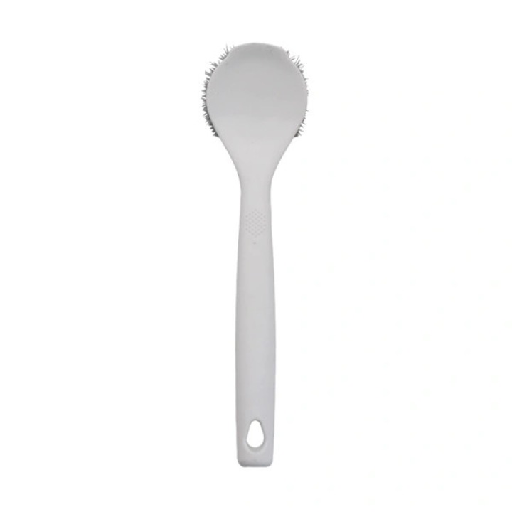 Fehér edénykefe, 26.5x7x4cm, nylon és ABS, 1 darabos készlet