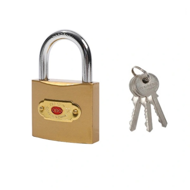 Катинар от желязо 38 мм с 3 кръстосани ключа, комплект от 2 броя, златист цвят, размери 3.8x5.6x2 см