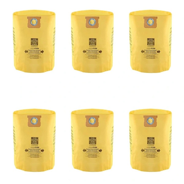 Sacii de praf pentru aspiratoare Shop-Vac, galbeni, set de 6, 103x47x0.2cm