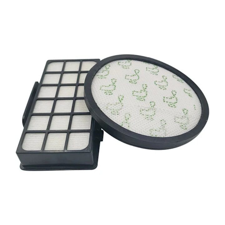 Set 2 filtre HEPA pentru aspiratoare Rowenta RO69XX, alb-negru, 19x9.8x3.5cm