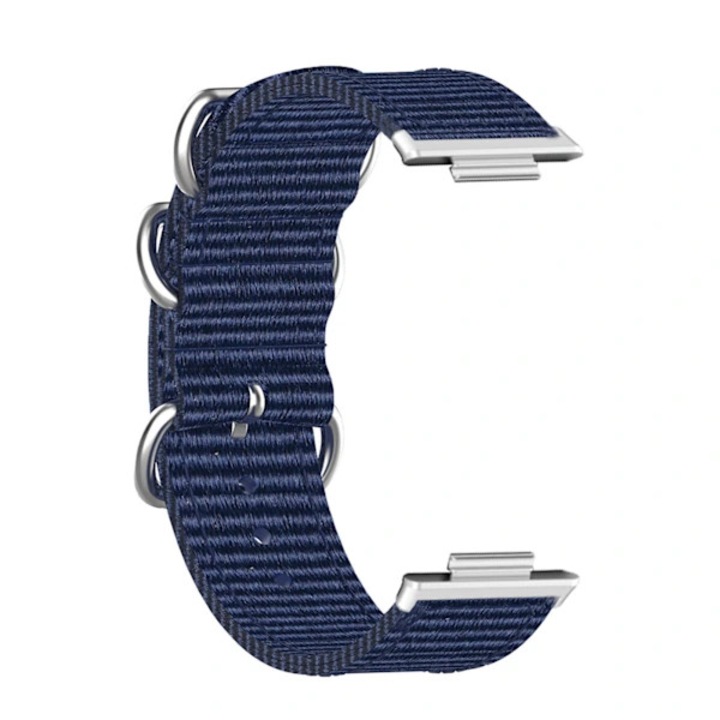 Bratara ceas din nylon canvas, albastra, 11.7x9.2x2.25cm, set 1 bratara