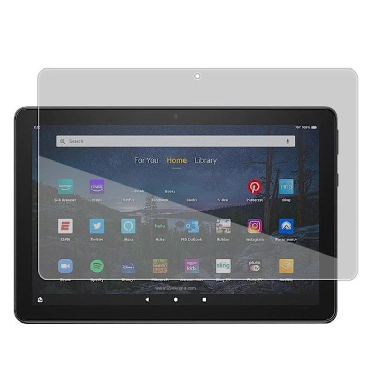 Tabletta védőfólia, kémkedésgátló, edzett üveg, átlátszó, 24x17.5cm, 3 darabos szett