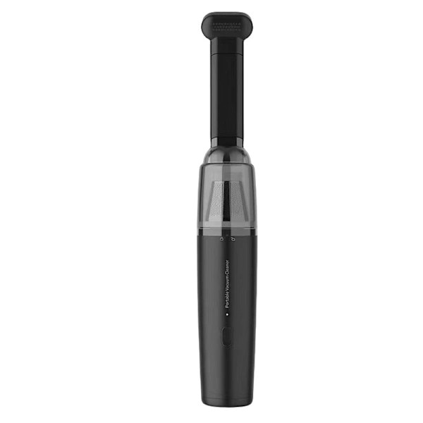 Aspirator mini portabil fara fir, 3500Pa, negru, 24.8x5.5x5cm, set cu duza de suflare