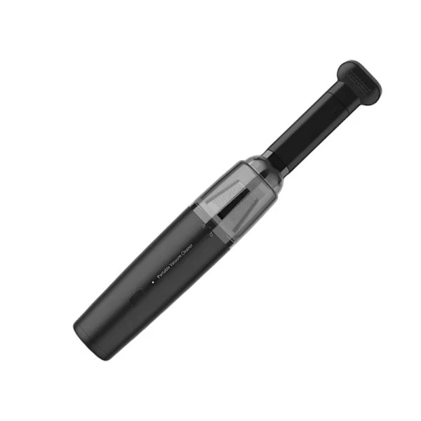 Aspirator mini portabil fara fir, 3500Pa, negru, 24.8x5.5x5cm, set cu duza de suflare