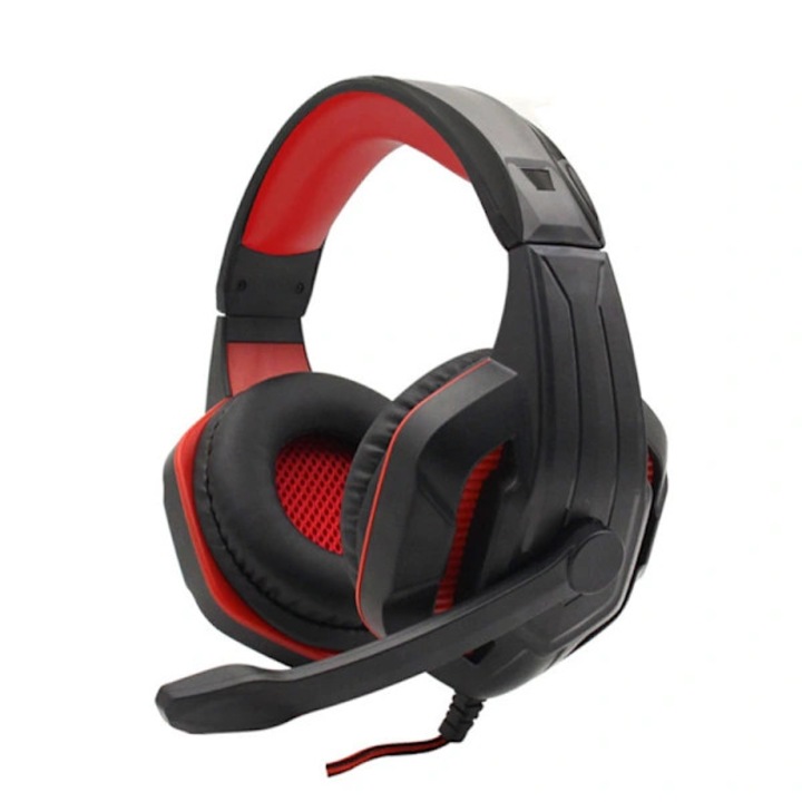 Casti PC, rosii, 19.5x18x9.5cm, set