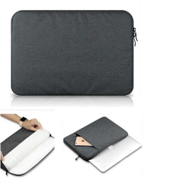 Husa laptop, 11-15 inch, material nylon, impermeabil, interior catifelat, set 1 buc.