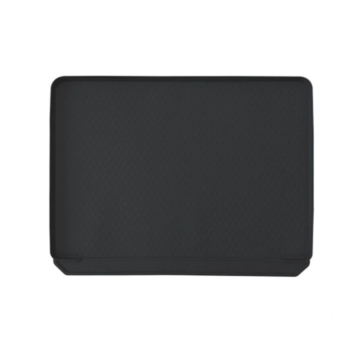 Covor pentru litiera din silicon, design fagure, 60x50cm, multicolor, margini ridicate de 2cm