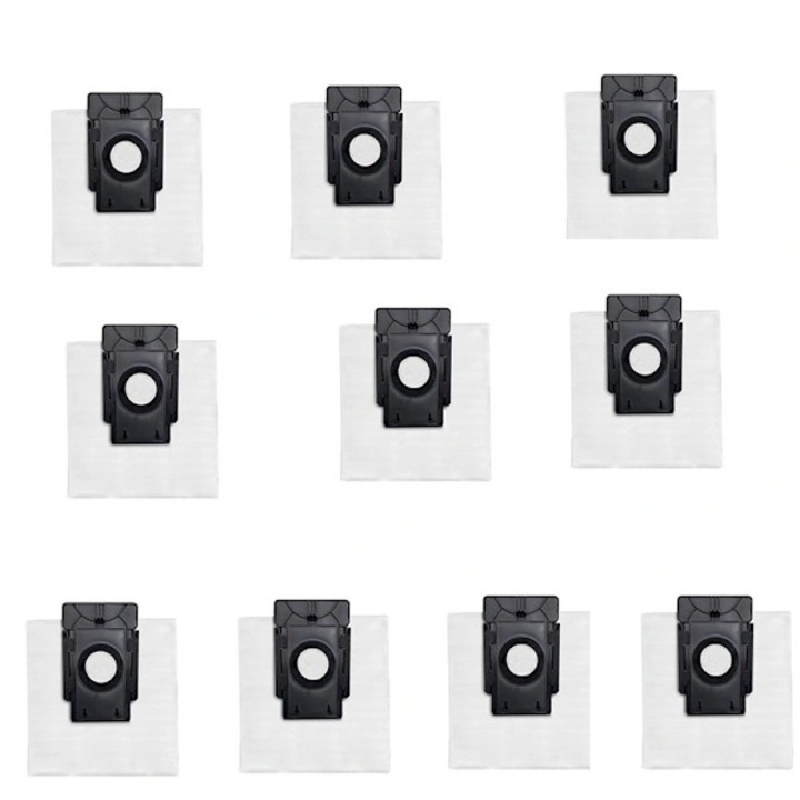Pachet 10 x Saci de schimb pentru aspiratoare robot, alb, 55x25x1cm, compatibile cu aspiratorul robot 360 S8 Plus, TP-LINK TAPO, RV30 Plus, RVA200