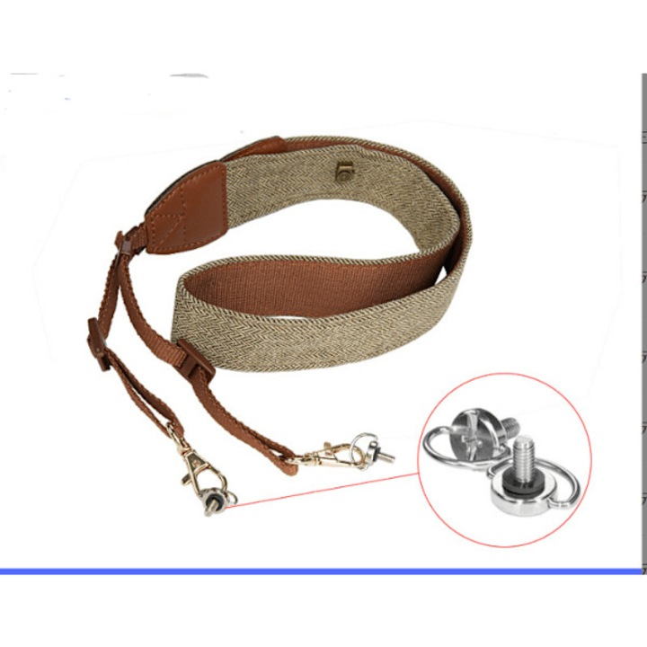 Set curele umar pentru drone, 50x2x0.5cm, confortabile, din bumbac si microfibra, culoare maro