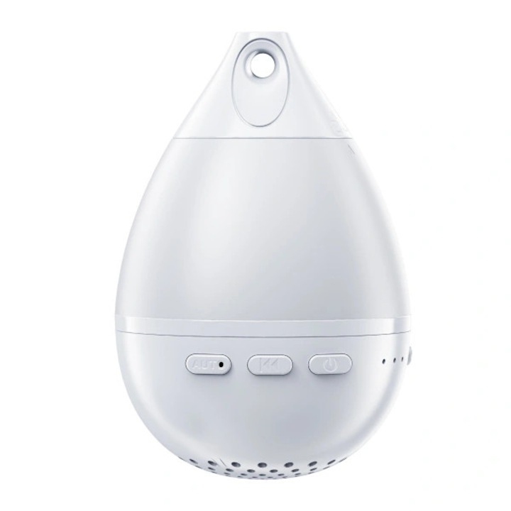 Masina de sunet alb pentru somn, 26 sunete naturale, lumina de veghe, alb, 8.4x8.4x5.6cm