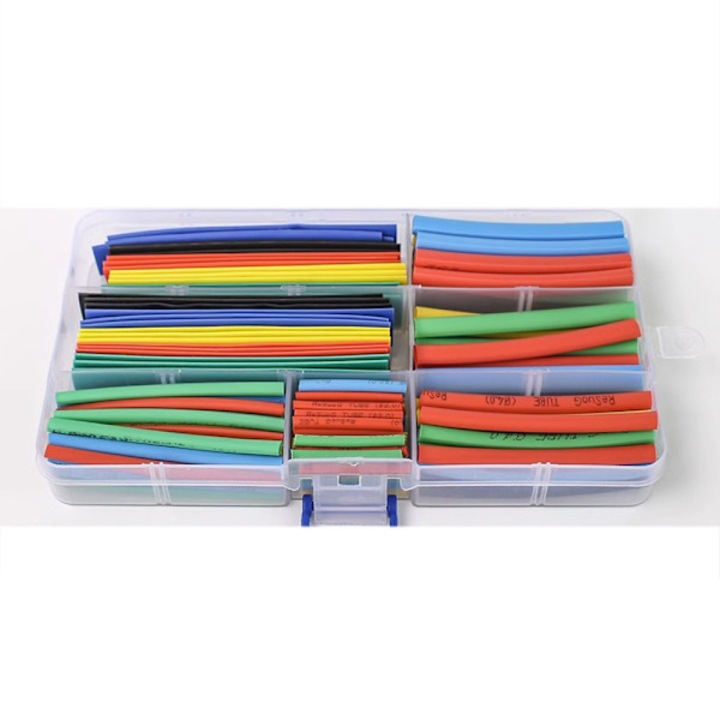 Set tuburi termocontractabile - 140 bucati, multicolor, 4.5x0.5cm