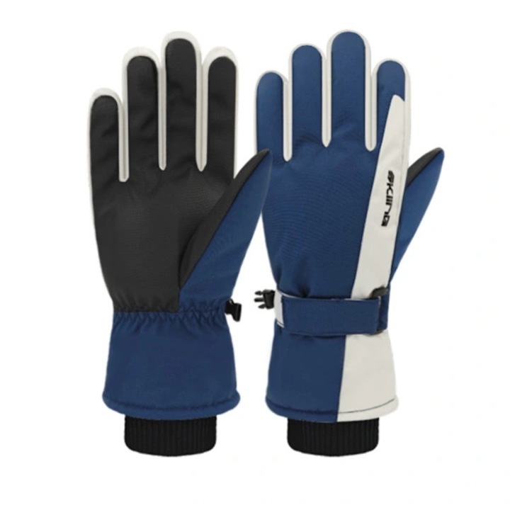 Termikus sportkesztyű, polár béléssel, vízálló, érintőképernyő-kompatibilis, többszínű, 28x12.5cm