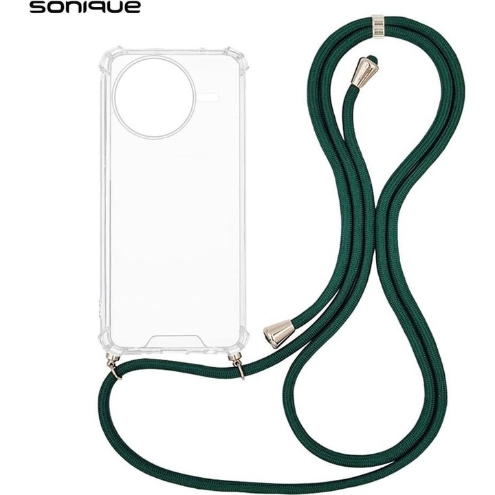 Husa telefon Sonique Armor Clear, antishock, verde inchis, pentru Xiaomi Poco F7 Pro 5G / Poco F7 Ultra 5G