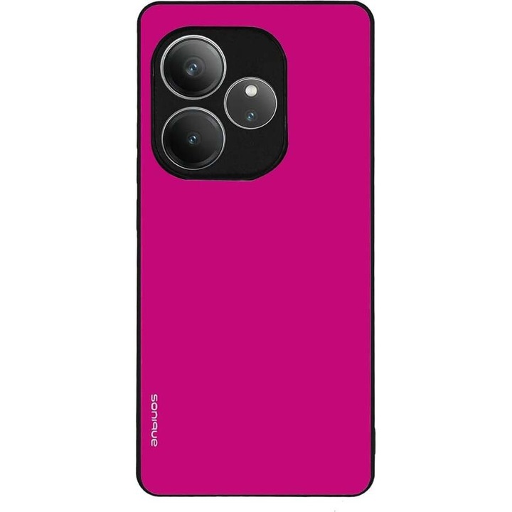 Husa telefon Sonique ColorBloc Series, protectie extra, antiderapant, roz, pentru Realme GT 6 5G / Realme GT 6T 5G