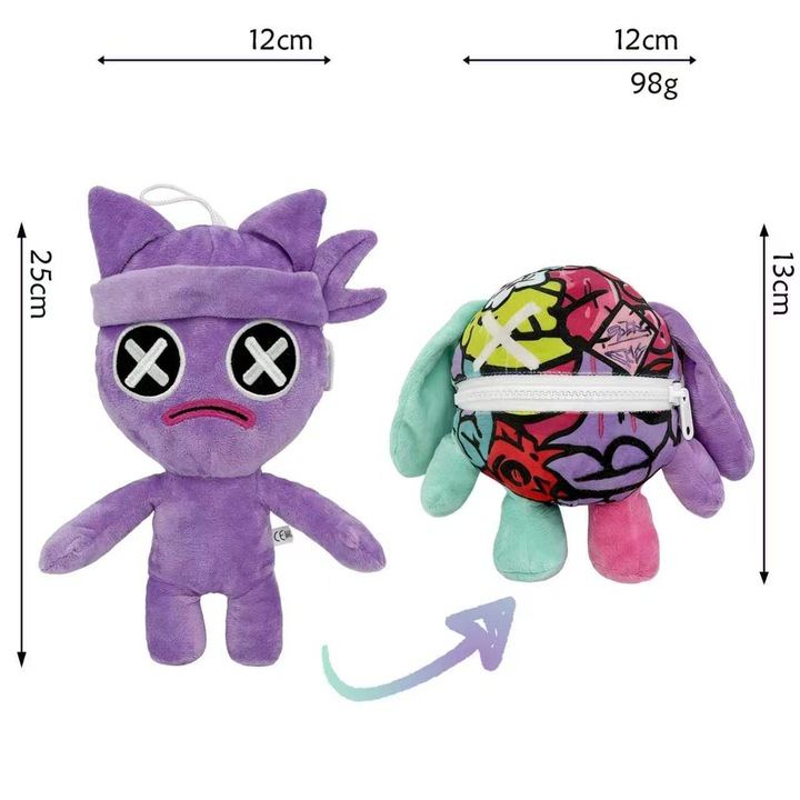 Jucarie de plus Poppy Playtime Poppy 5, multicolor, 30x20cm