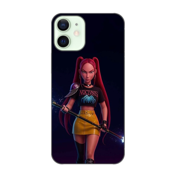Husa compatibila cu Apple iPhone 12 Mini Silicon Gel Tpu Model KPop Demon Hunters Mira Fight