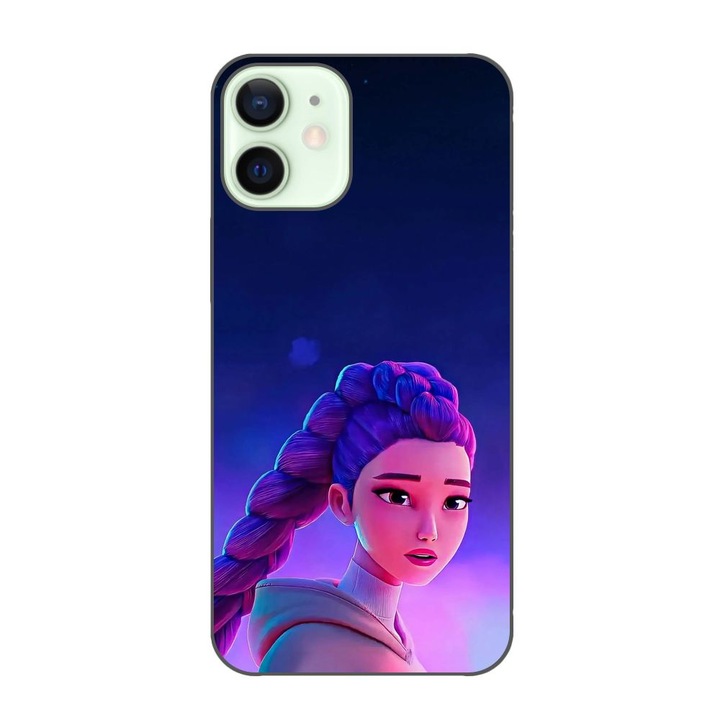 Husa compatibila cu Apple iPhone 12 Mini Silicon Gel Tpu Model KPop Demon Hunters Rumi Sunset