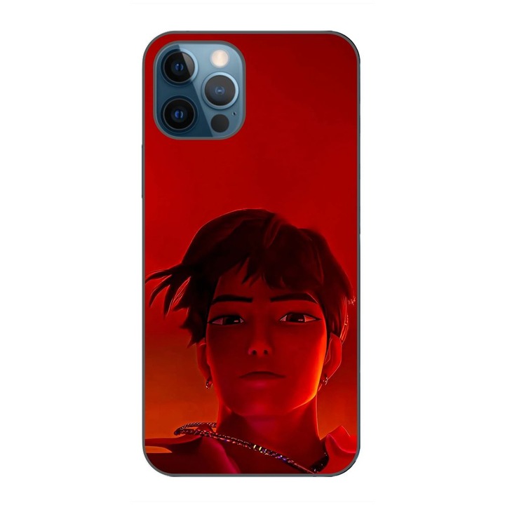 Husa compatibila cu Apple iPhone 12 Pro Max Silicon Gel Tpu Model KPop Demon Hunters Jinu Red