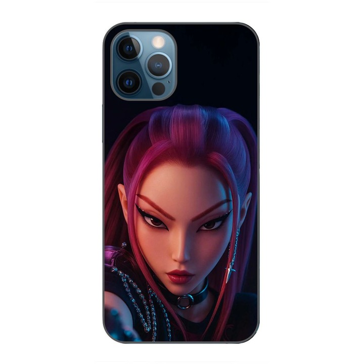 Husa compatibila cu Apple iPhone 12 Pro Max Silicon Gel Tpu Model KPop Demon Hunters Beautiful Mira