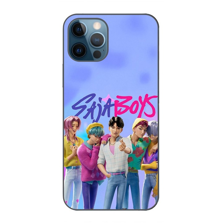 Husa compatibila cu Apple iPhone 12 Pro Max Silicon Gel Tpu Model KPop Demon Hunters Saja Boys
