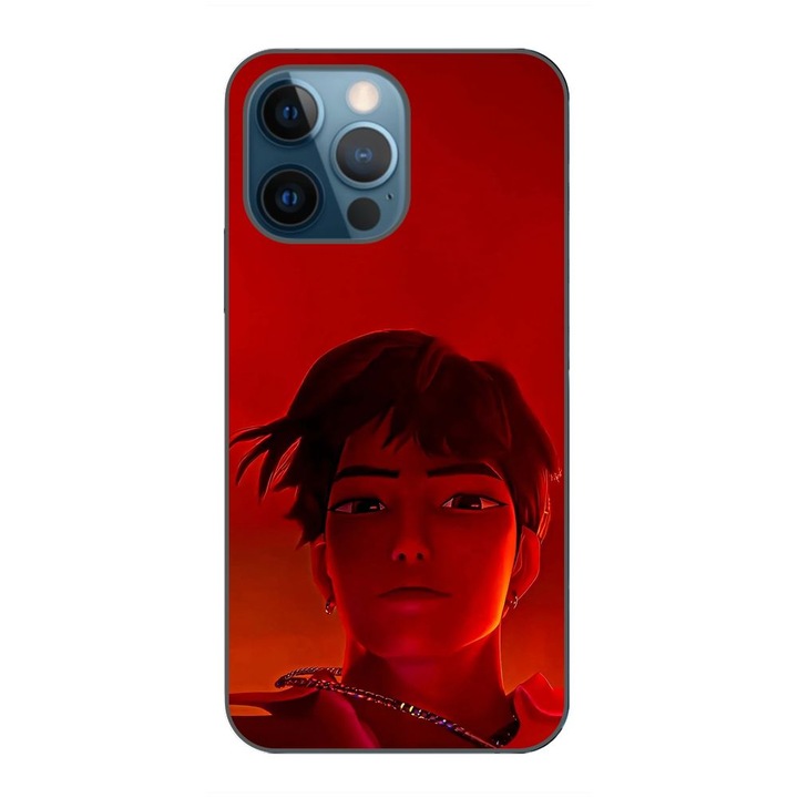 Husa compatibila cu Apple iPhone 12 Pro Silicon Gel Tpu Model KPop Demon Hunters Jinu Red