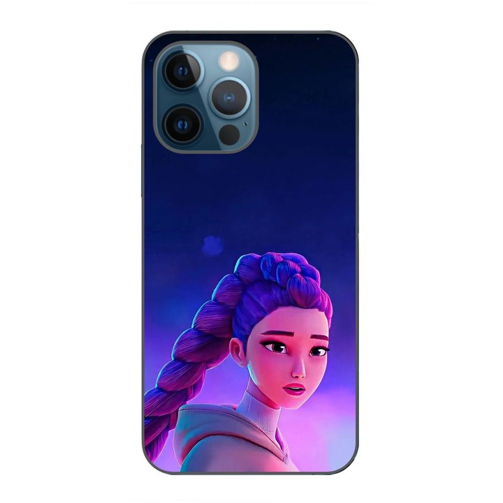 Husa compatibila cu Apple iPhone 12 Pro Silicon Gel Tpu Model KPop Demon Hunters Rumi Sunset